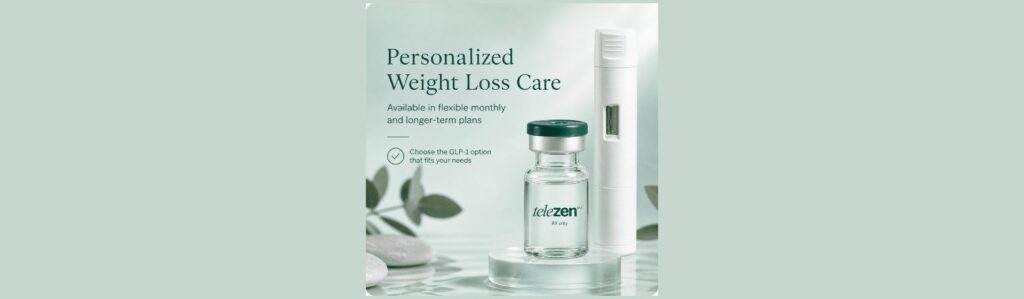 Telezen MD personalised weight loss care and side-effect management.